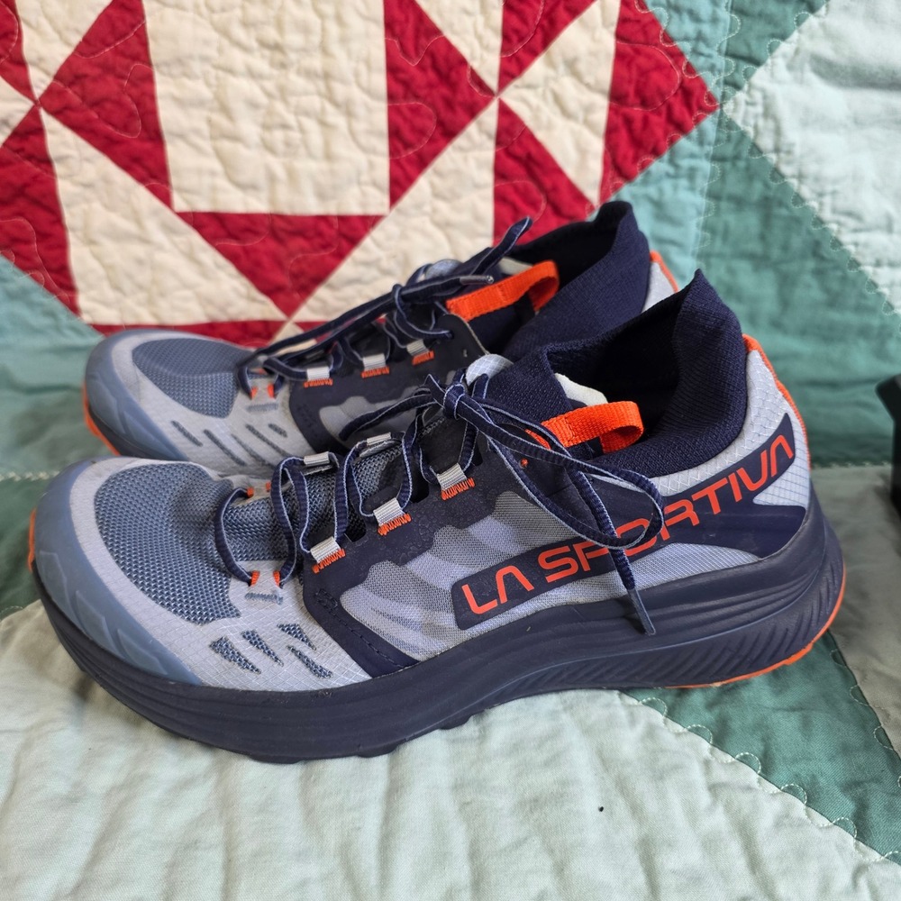 La Sportiva Levante Trail Running Shoes Blue Orange 3036-V Womens Size 7
